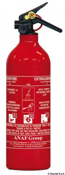 Pulver-Feuerlöscher zugelassen nach MED