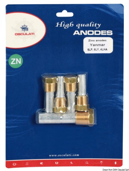 Set Zinkanoden für Innenborder 6LP / 6LY / 4LH.