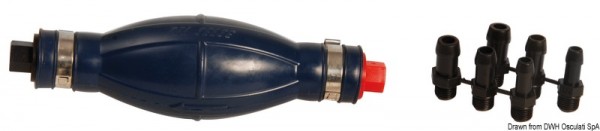 Pumpball für Kraftstoff mit verschiedenen Schlauchanschlüssen