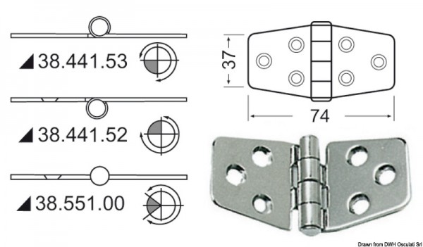 Scharnier 2mm