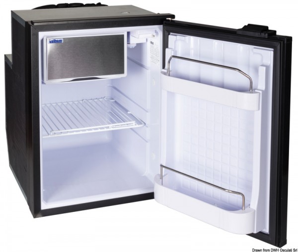 Isotherm Kühlschrank mit hermetisch geschlossenem Secop Kompressor, wartungsfrei, 49 Liter - Silbert