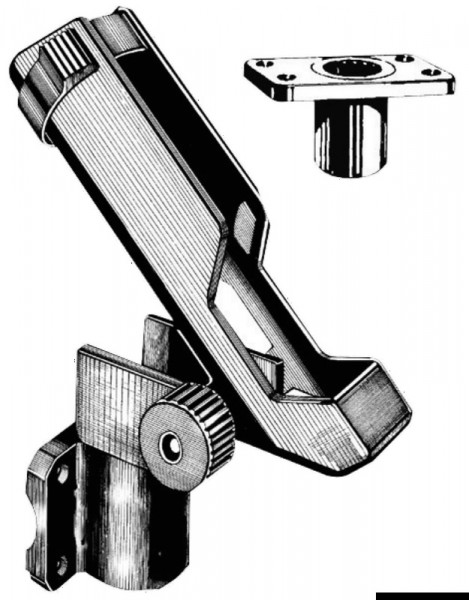 Schwenkbarer Angelrutenhalter aus Nylon