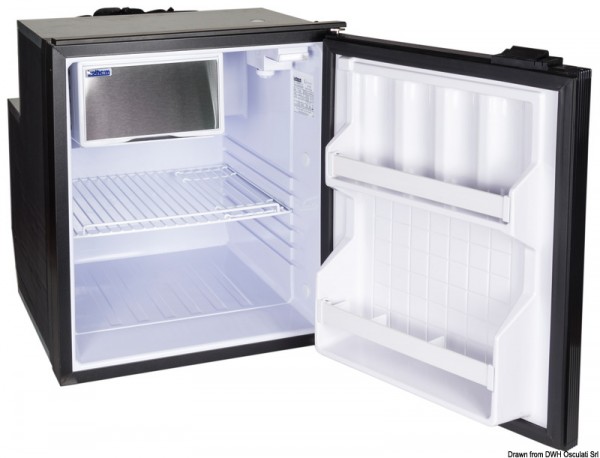 Isotherm Kühlschrank mit hermetisch geschlossenem Secop Kompressor, wartungsfrei, 65 Liter - Silbert