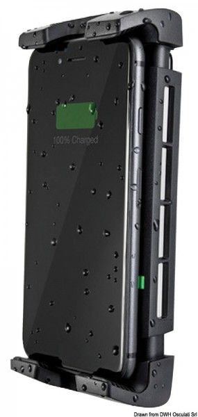Handyhalter mit wasserdichtem Wireless-Ladegerät ROKK ACTIVE - 10 W